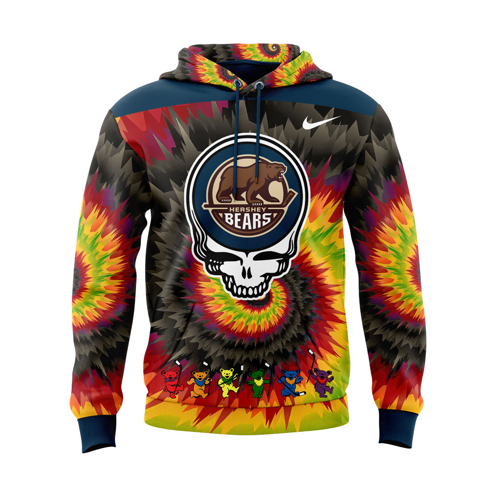 Hershey Bears Grateful Dead Night Hoodie - Famjoys Hershey Bears Grateful Dead Night Hoodie - Famjoys