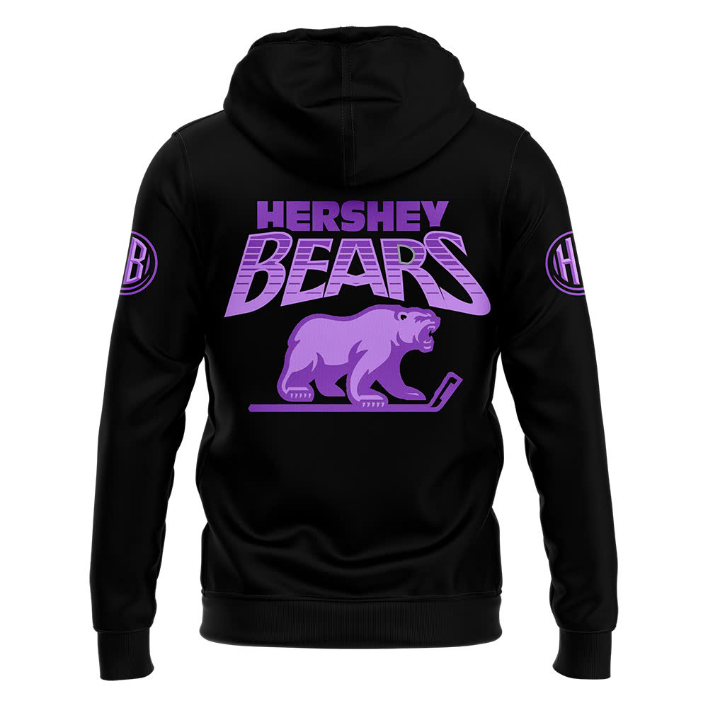 Hershey Bears Hockey Fight Cancer Hoodie - Famjoys Hershey Bears Hockey Fight Cancer Hoodie - Famjoys