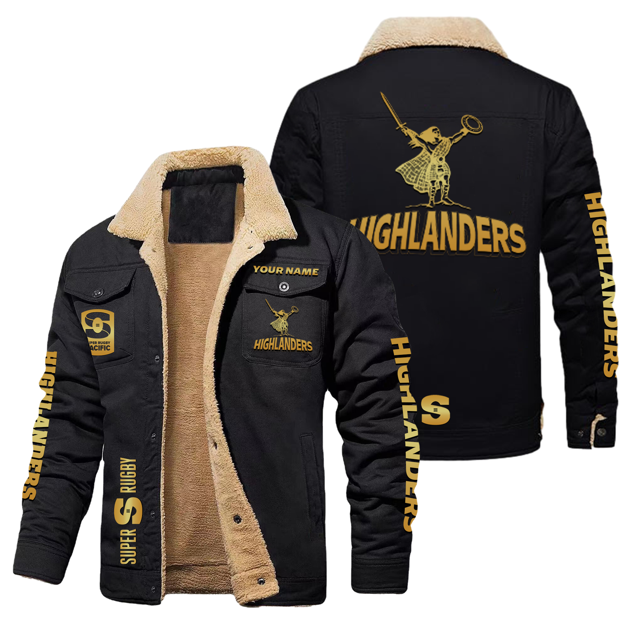 Highlanders Personalized Fleece Casual Jacket – Edition