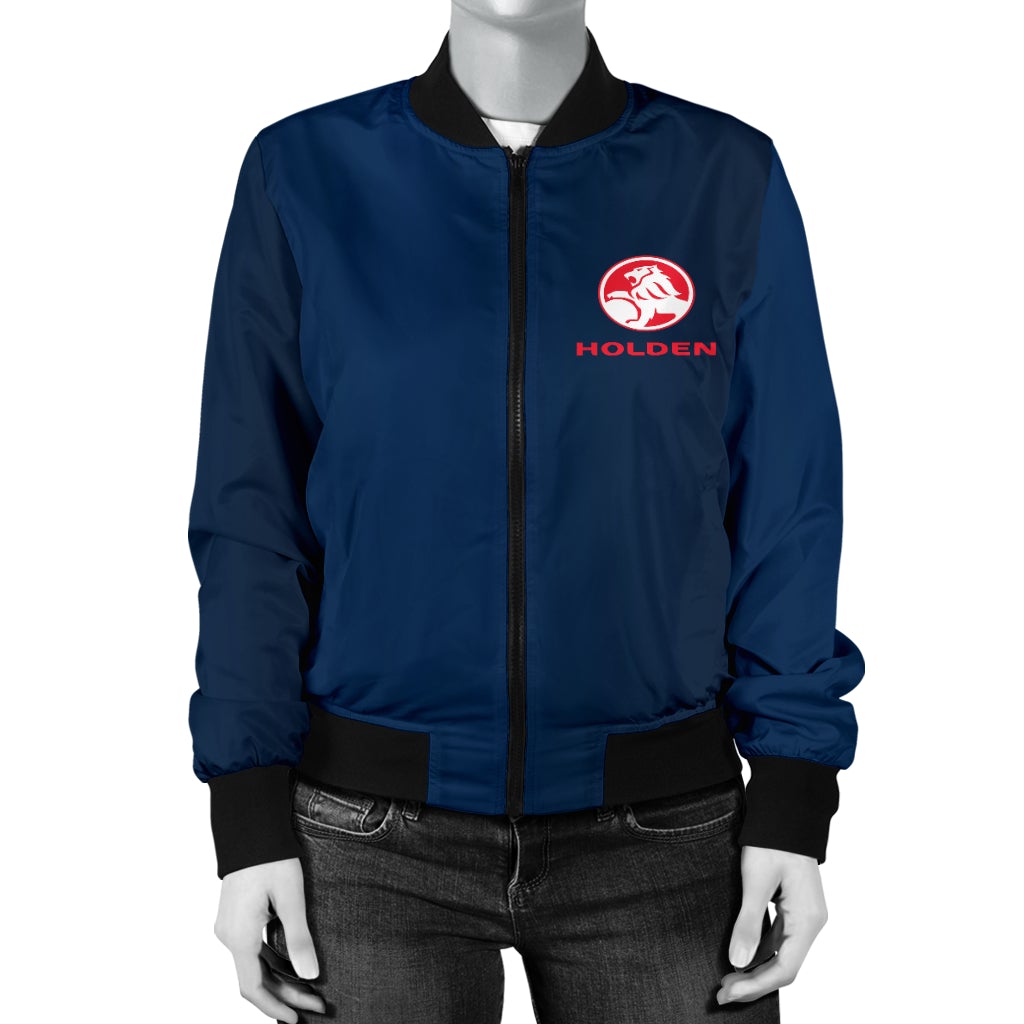 Holden Women's Bomber Jacket Blue - Famjoys Holden Women's Bomber Jacket Blue - Famjoys