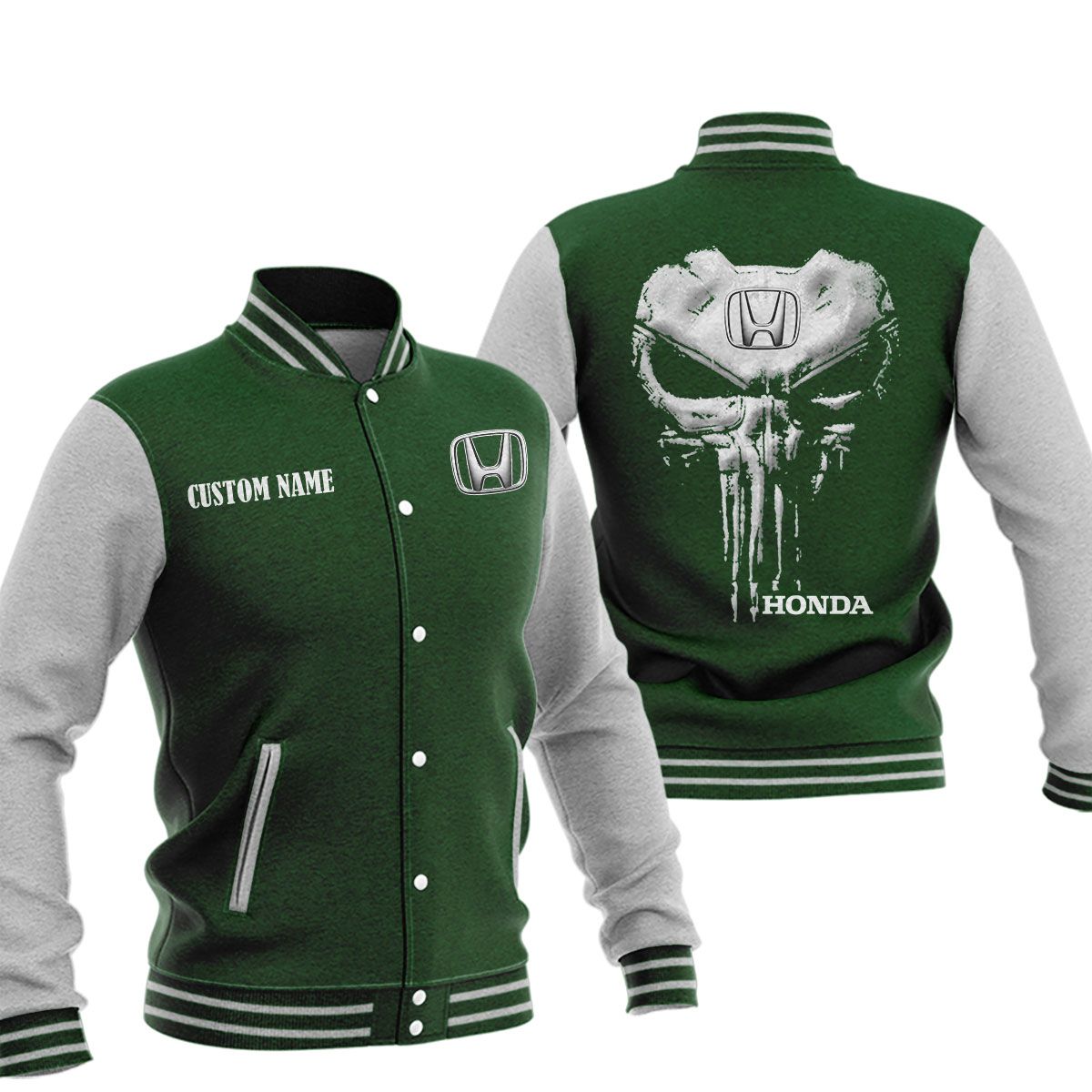 Honda Baseball Jacket, Multicolor - Famjoys Honda Baseball Jacket, Multicolor - Famjoys