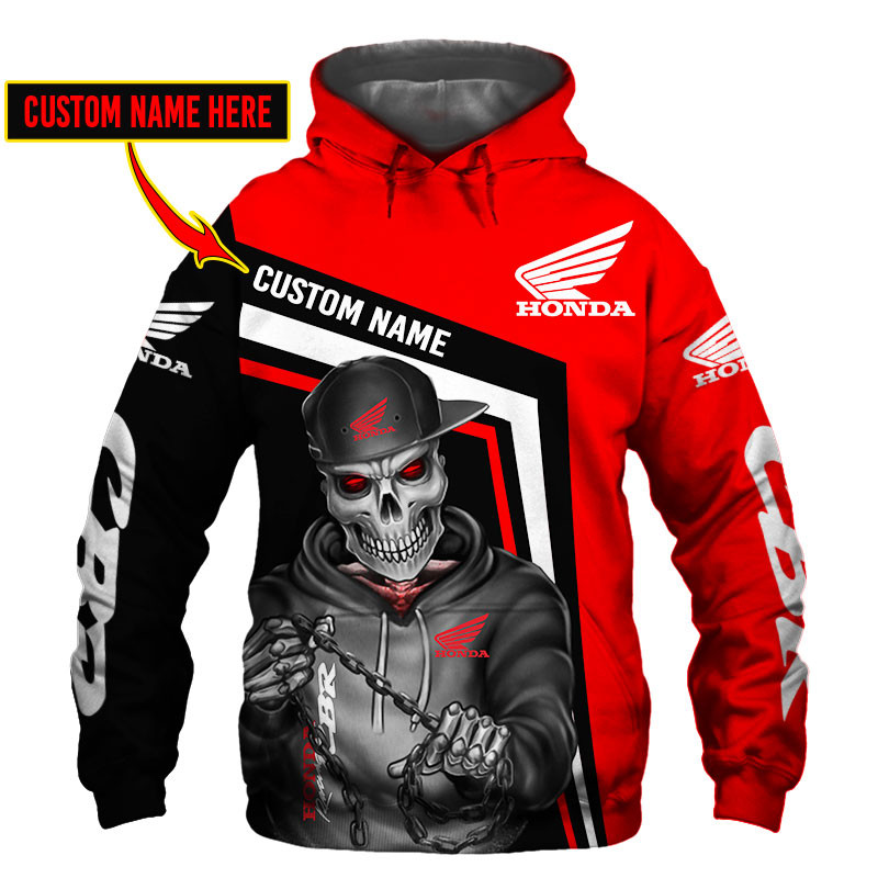 Honda CBR Skull Tshirt, sweatshirt, Polo, Hawaiian, Hoodie 3D Apparel Full Printing Custom Name - Famjoys Honda CBR Skull Tshirt, sweatshirt, Polo, Hawaiian, Hoodie 3D Apparel Full Printing Custom Name - Famjoys