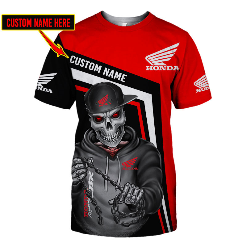 Honda CBR Skull Tshirt, sweatshirt, Polo, Hawaiian, Hoodie 3D Apparel Full Printing Custom Name - Famjoys Honda CBR Skull Tshirt, sweatshirt, Polo, Hawaiian, Hoodie 3D Apparel Full Printing Custom Name - Famjoys