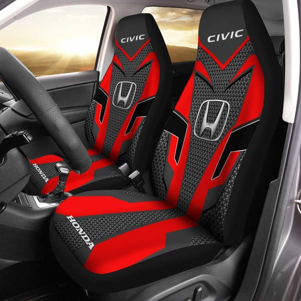 Honda Civic Car Seat Cover (Set of 2) Ver 2 (Red)
