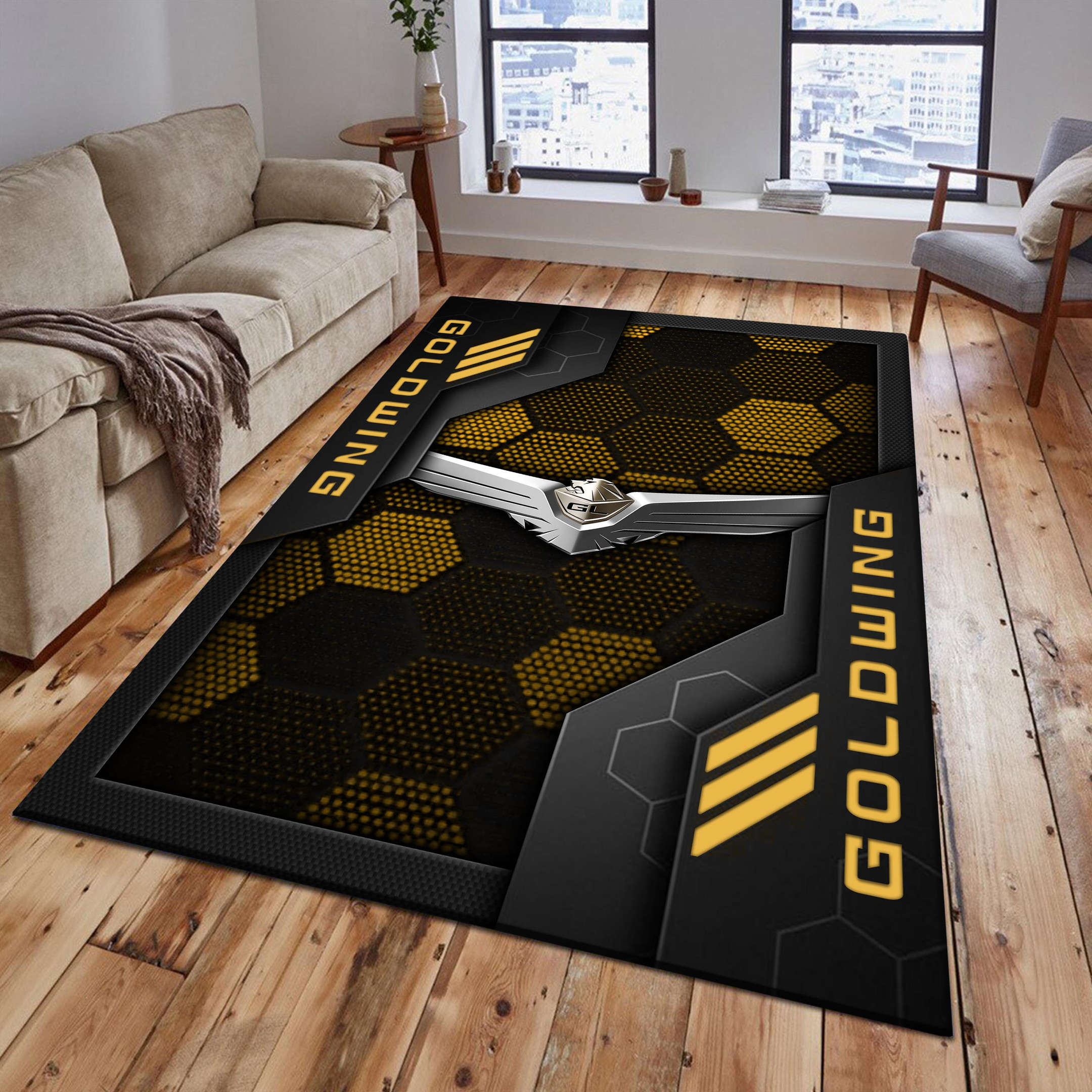 Honda goldwing Area Rugs 2596 Multicolor - Famjoys Honda goldwing Area Rugs 2596 Multicolor - Famjoys