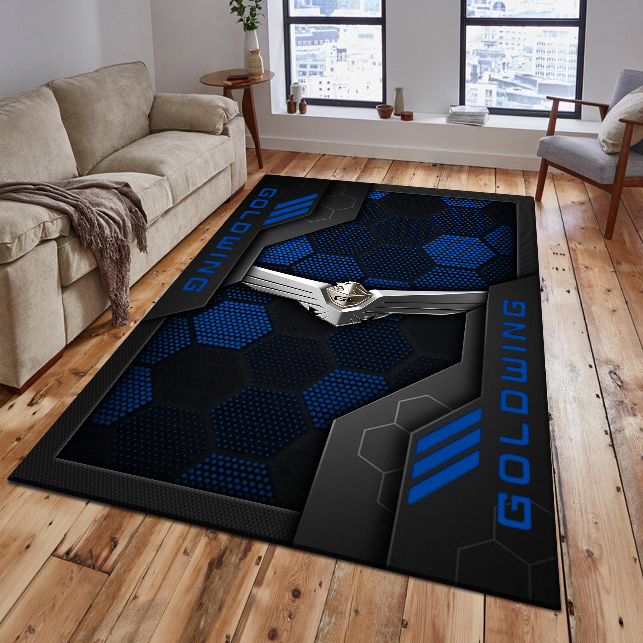 Honda goldwing Area Rugs 2596 Multicolor - Famjoys Honda goldwing Area Rugs 2596 Multicolor - Famjoys