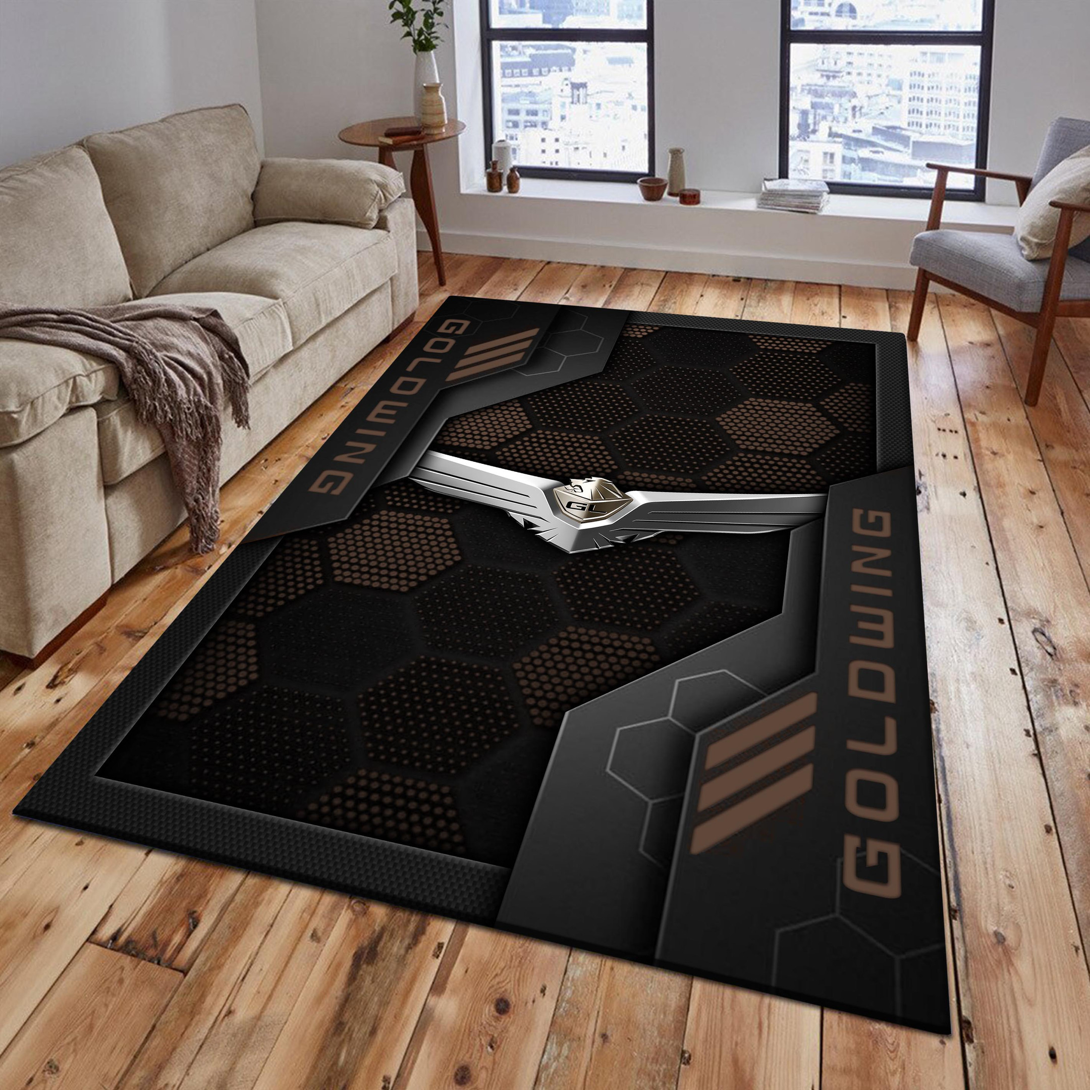 Honda goldwing Area Rugs 2596 Multicolor - Famjoys Honda goldwing Area Rugs 2596 Multicolor - Famjoys