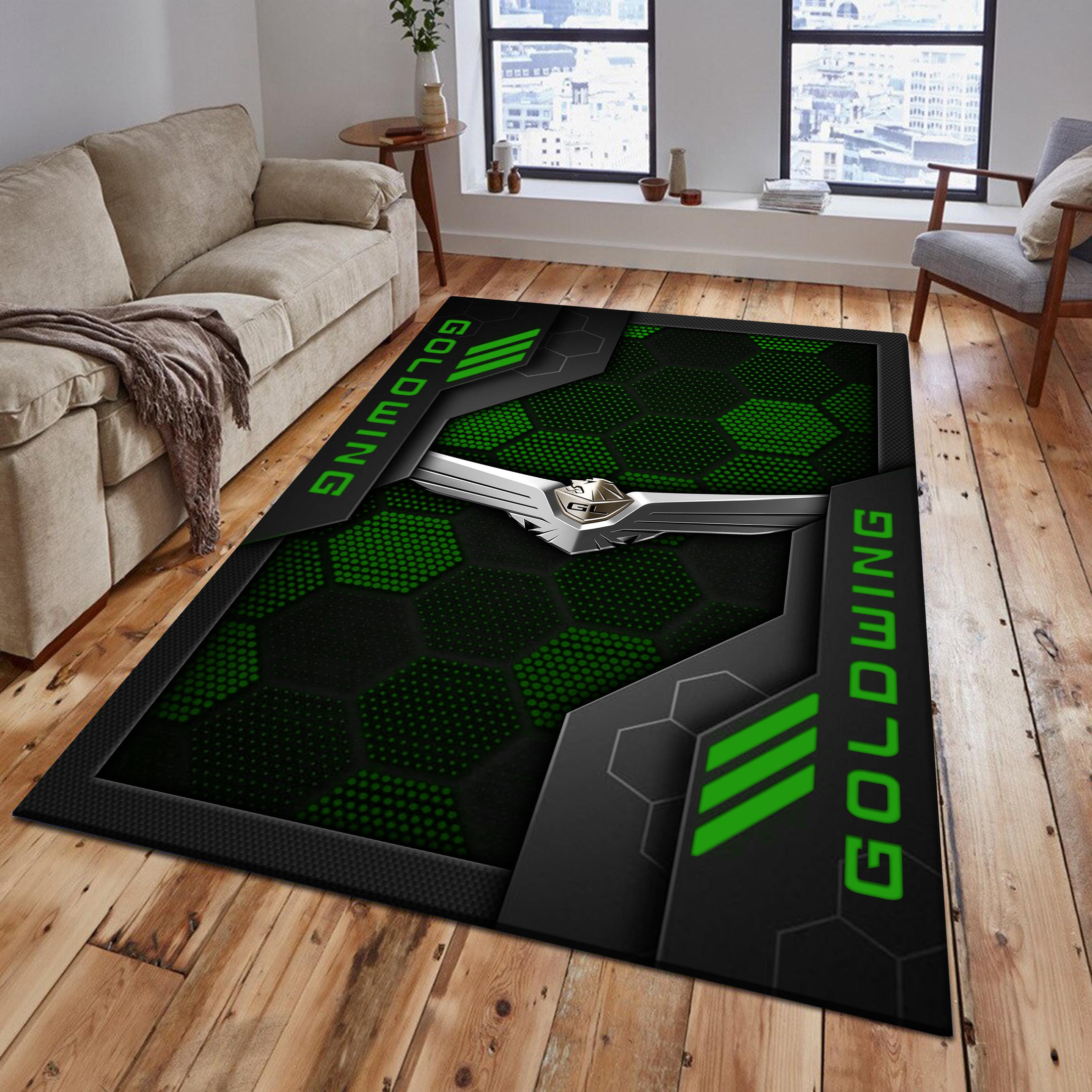 Honda goldwing Area Rugs 2596 Multicolor - Famjoys Honda goldwing Area Rugs 2596 Multicolor - Famjoys