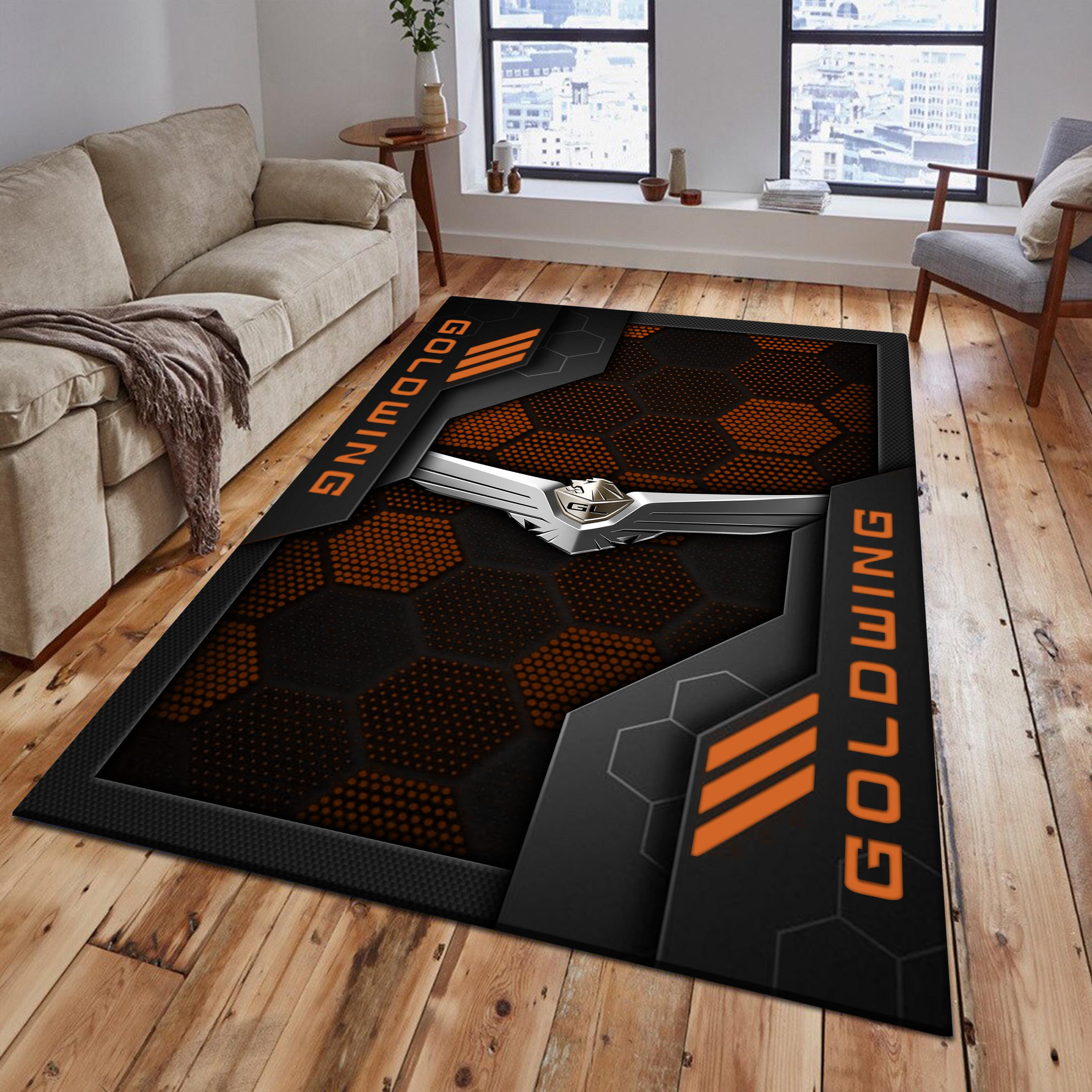 Honda goldwing Area Rugs 2596 Multicolor - Famjoys Honda goldwing Area Rugs 2596 Multicolor - Famjoys