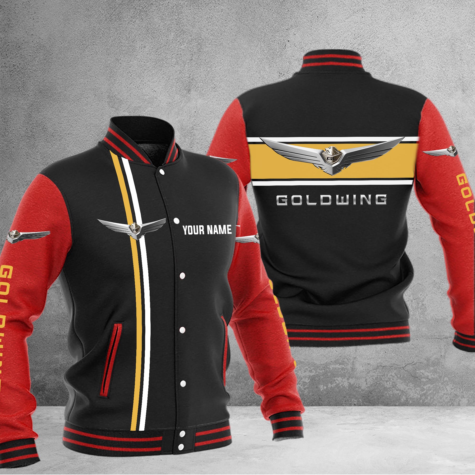 Honda goldwing Baseball Jacket - Famjoys Honda goldwing Baseball Jacket - Famjoys