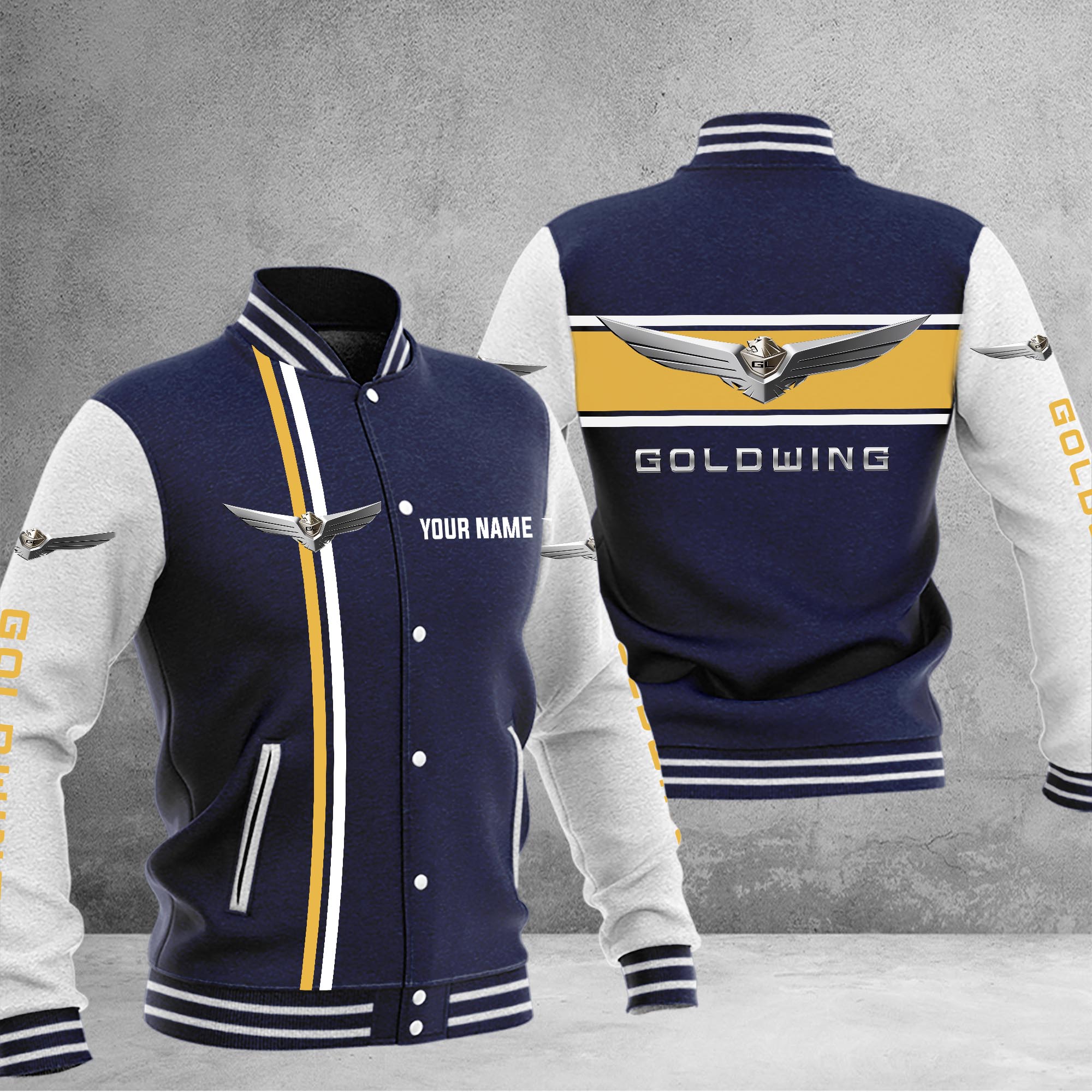 Honda goldwing Baseball Jacket - Famjoys Honda goldwing Baseball Jacket - Famjoys