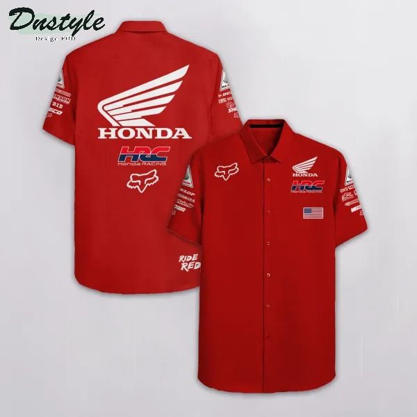 Honda Hrc's 3d Full Printing Hawaiian Shirt - Famjoys Honda Hrc's 3d Full Printing Hawaiian Shirt - Famjoys