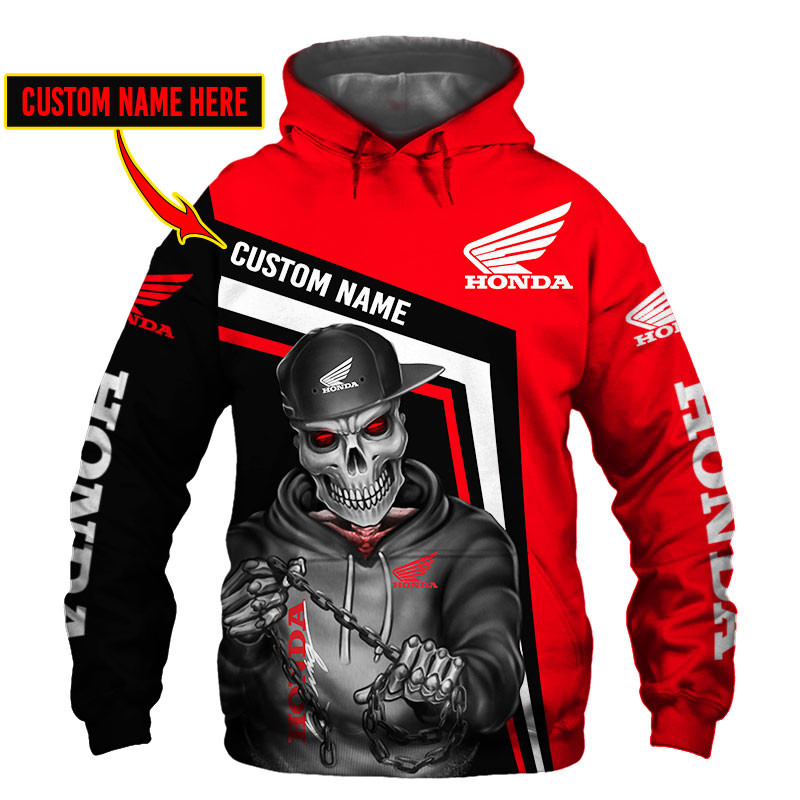 Honda Motor Skull Tshirt, sweatshirt, Polo, Hawaiian, Hoodie 3D Apparel Full Printing Custom Name - Famjoys Honda Motor Skull Tshirt, sweatshirt, Polo, Hawaiian, Hoodie 3D Apparel Full Printing Custom Name - Famjoys