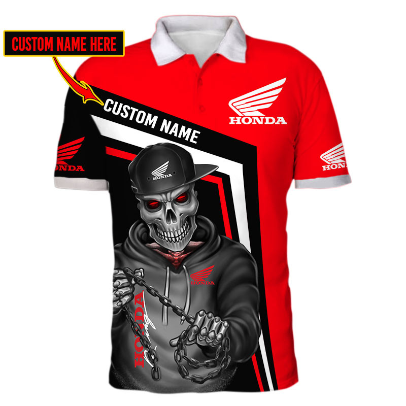 Honda Motor Skull Tshirt, sweatshirt, Polo, Hawaiian, Hoodie 3D Apparel Full Printing Custom Name - Famjoys Honda Motor Skull Tshirt, sweatshirt, Polo, Hawaiian, Hoodie 3D Apparel Full Printing Custom Name - Famjoys