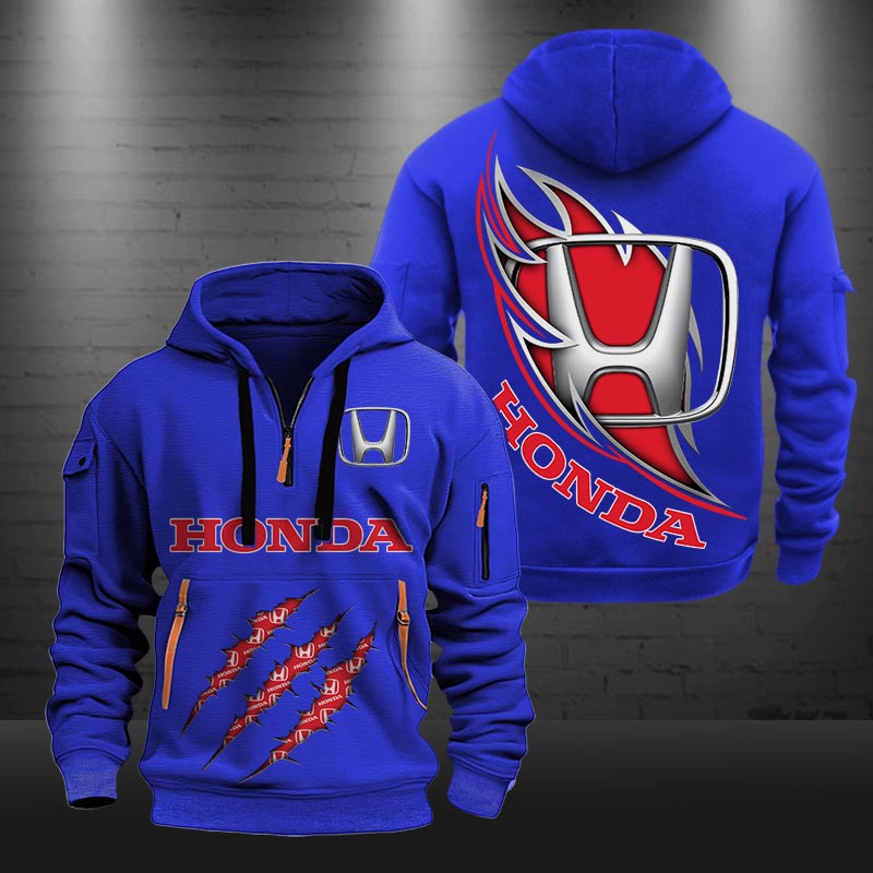 Honda New Zip Hoodie 0447 Multicolor - Famjoys Honda New Zip Hoodie 0447 Multicolor - Famjoys