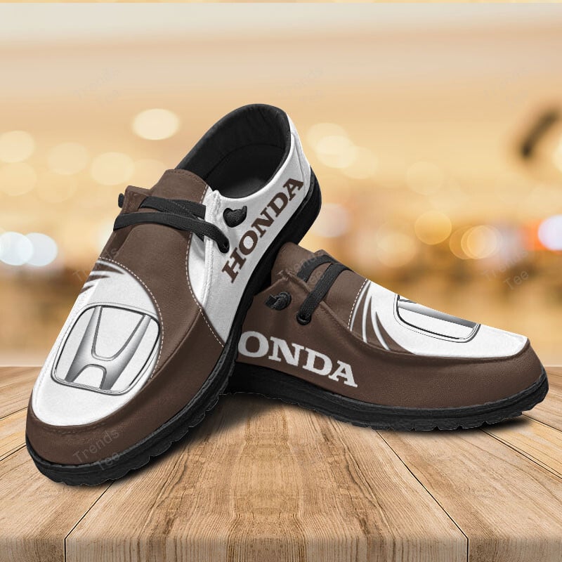 Honda Personalized Hey Dude Sports Shoes Custom Name Design Perfect Gift For Fans - Famjoys Honda Personalized Hey Dude Sports Shoes Custom Name Design Perfect Gift For Fans - Famjoys