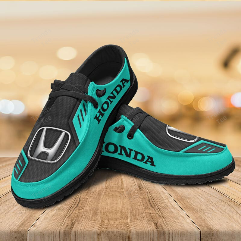 Honda Personalized Hey Dude Sports Shoes Custom Name Design Perfect Gift For Fans - Famjoys Honda Personalized Hey Dude Sports Shoes Custom Name Design Perfect Gift For Fans - Famjoys