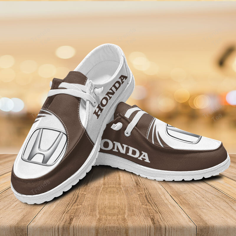 Honda Personalized Hey Dude Sports Shoes Custom Name Design Perfect Gift For Fans - Famjoys Honda Personalized Hey Dude Sports Shoes Custom Name Design Perfect Gift For Fans - Famjoys