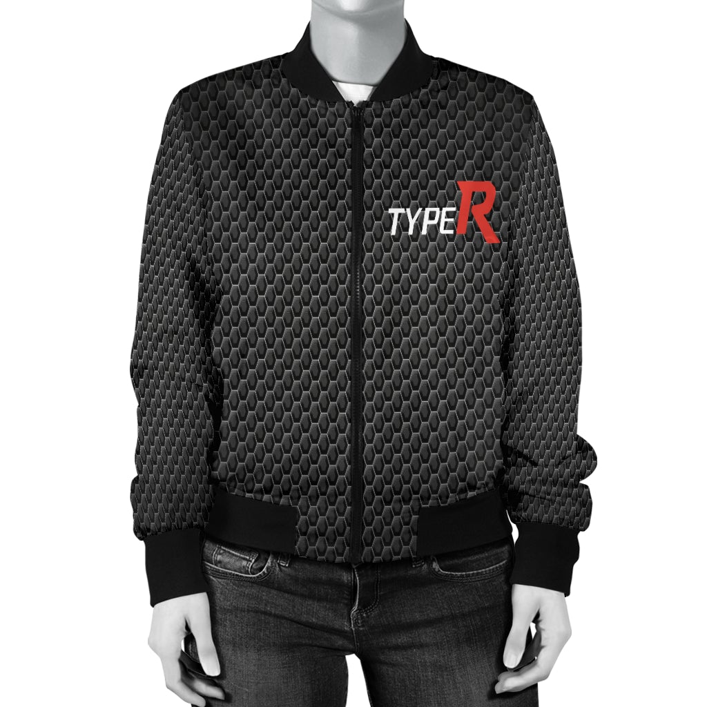 Honda Type R Women's Bomber Jacket MT - Famjoys Honda Type R Women's Bomber Jacket MT - Famjoys