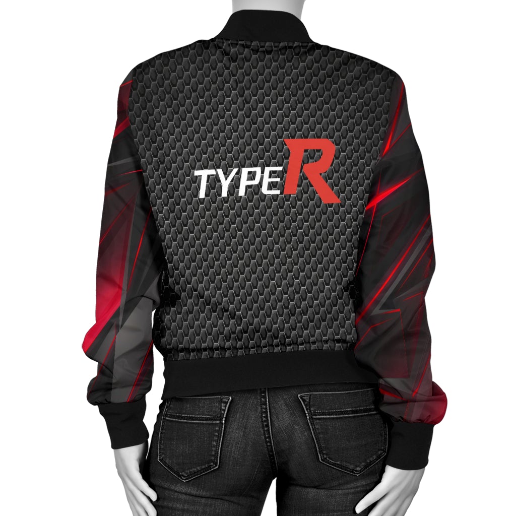Honda Type R Women's Bomber Jacket RA - Famjoys Honda Type R Women's Bomber Jacket RA - Famjoys