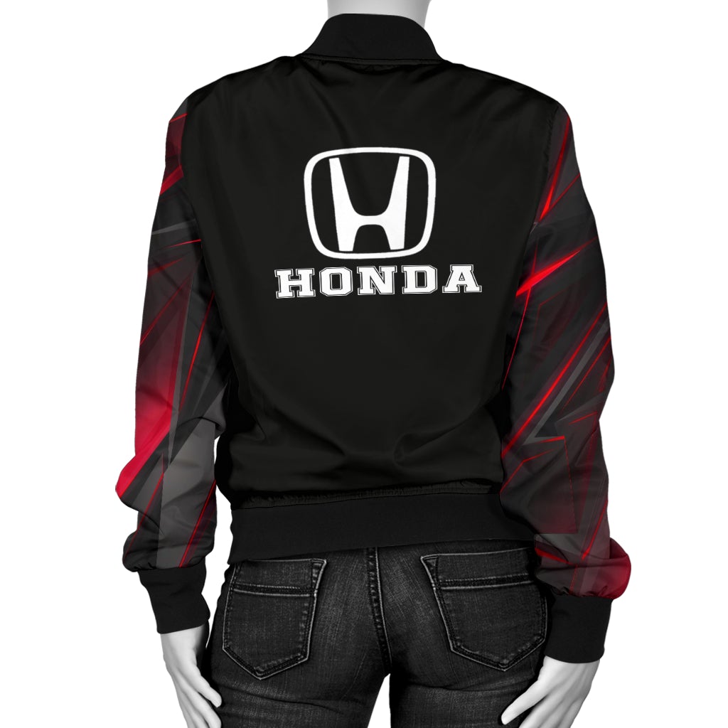 Honda Women's Bomber Jacket - Famjoys Honda Women's Bomber Jacket - Famjoys