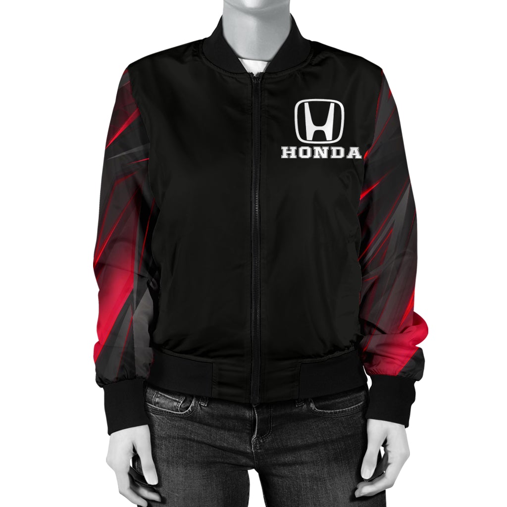Honda Women's Bomber Jacket - Famjoys Honda Women's Bomber Jacket - Famjoys