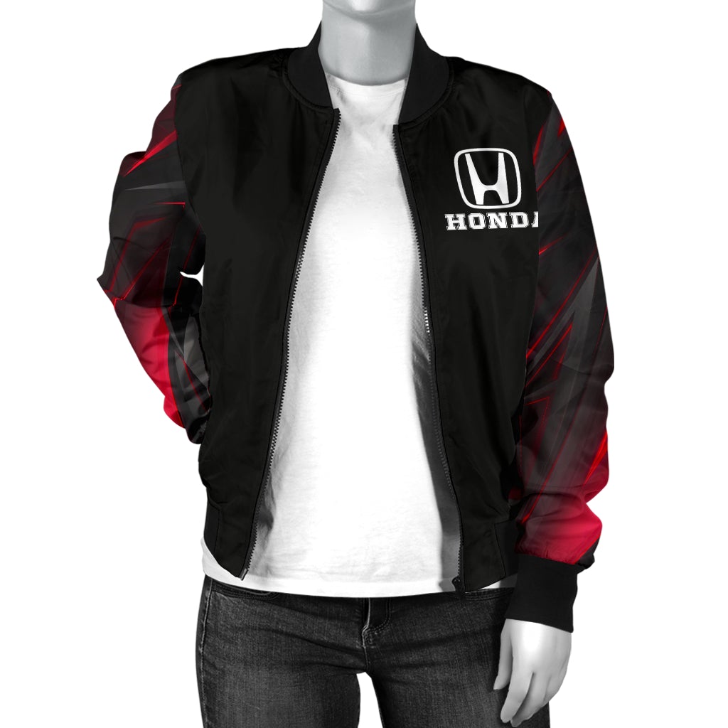 Honda Women's Bomber Jacket - Famjoys Honda Women's Bomber Jacket - Famjoys