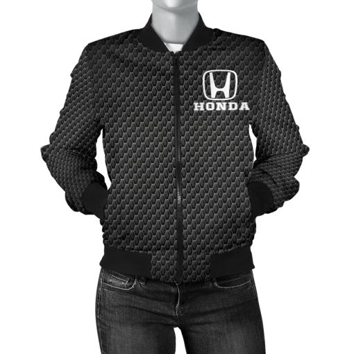 Honda Women's Bomber Jacket MB - Famjoys Honda Women's Bomber Jacket MB - Famjoys