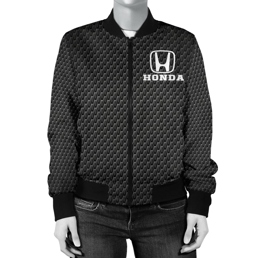 Honda Women's Bomber Jacket MB - Famjoys Honda Women's Bomber Jacket MB - Famjoys