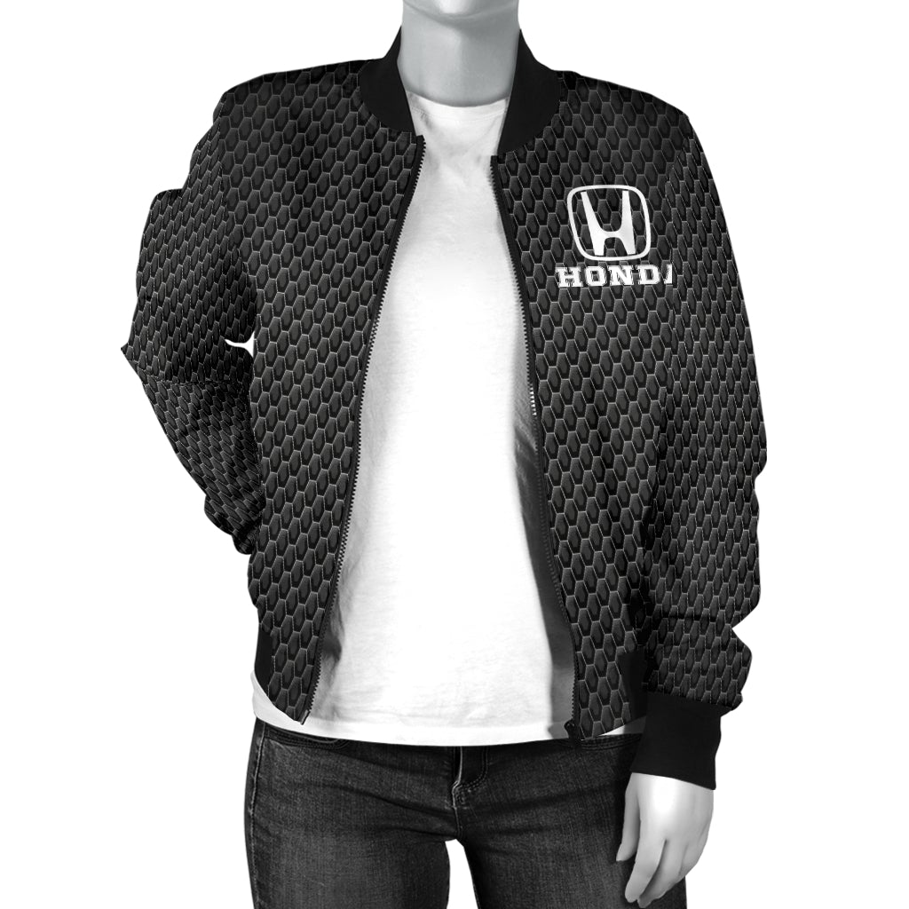 Honda Women's Bomber Jacket MB - Famjoys Honda Women's Bomber Jacket MB - Famjoys