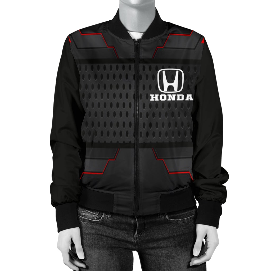 Honda Women's Bomber Jacket RB - Famjoys Honda Women's Bomber Jacket RB - Famjoys