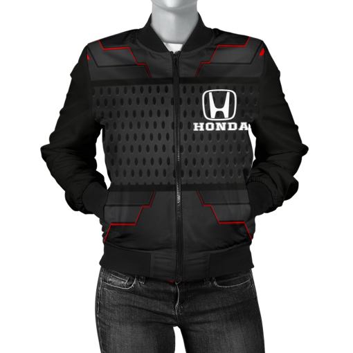 Honda Women's Bomber Jacket RB - Famjoys Honda Women's Bomber Jacket RB - Famjoys