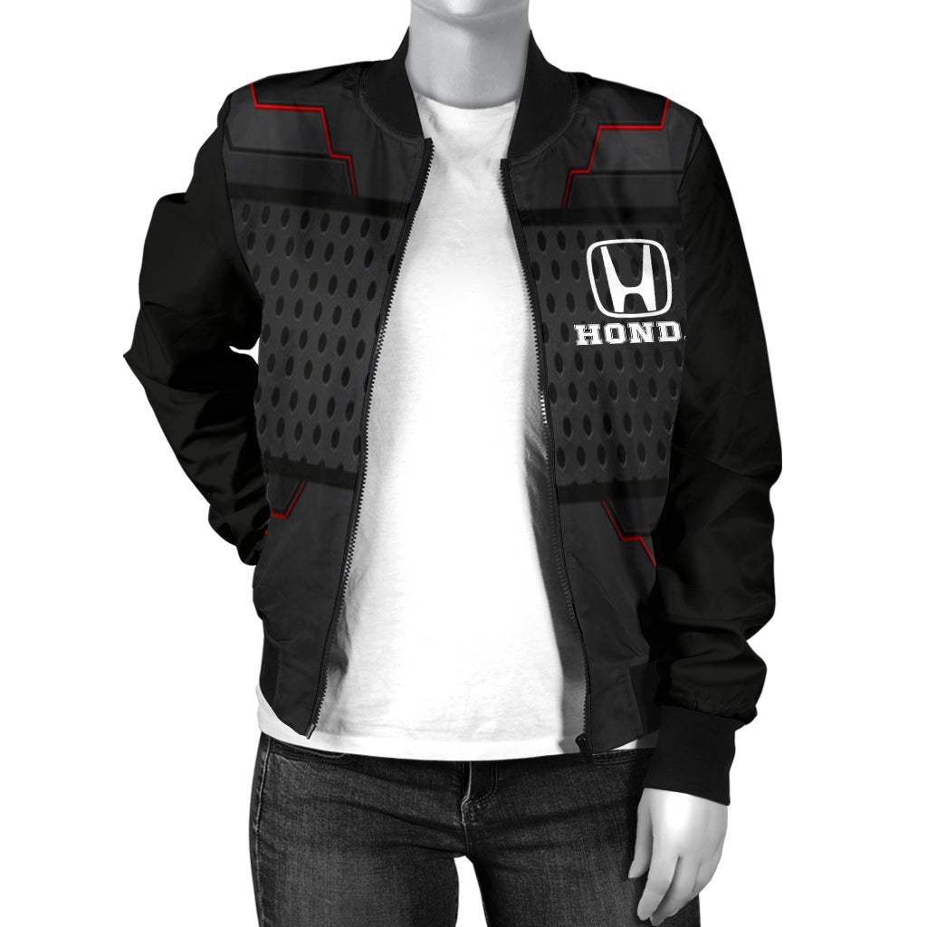 Honda Women's Bomber Jacket RB - Famjoys Honda Women's Bomber Jacket RB - Famjoys