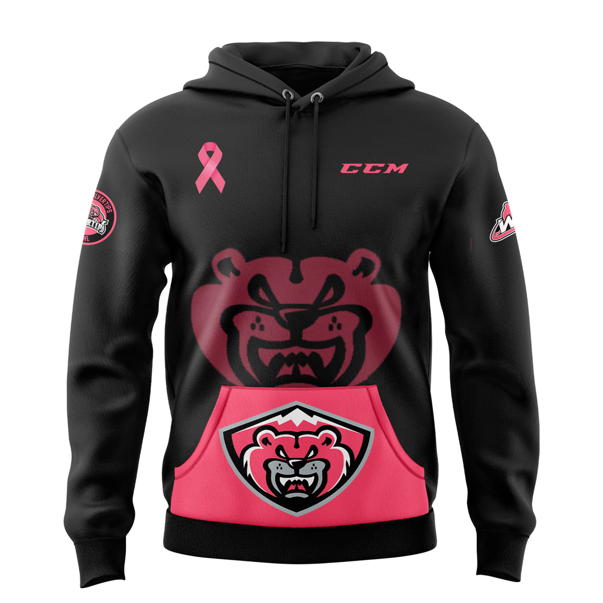 Hoodie Cancer Awareness Everett Silvertips 2024 - Famjoys Hoodie Cancer Awareness Everett Silvertips 2024 - Famjoys