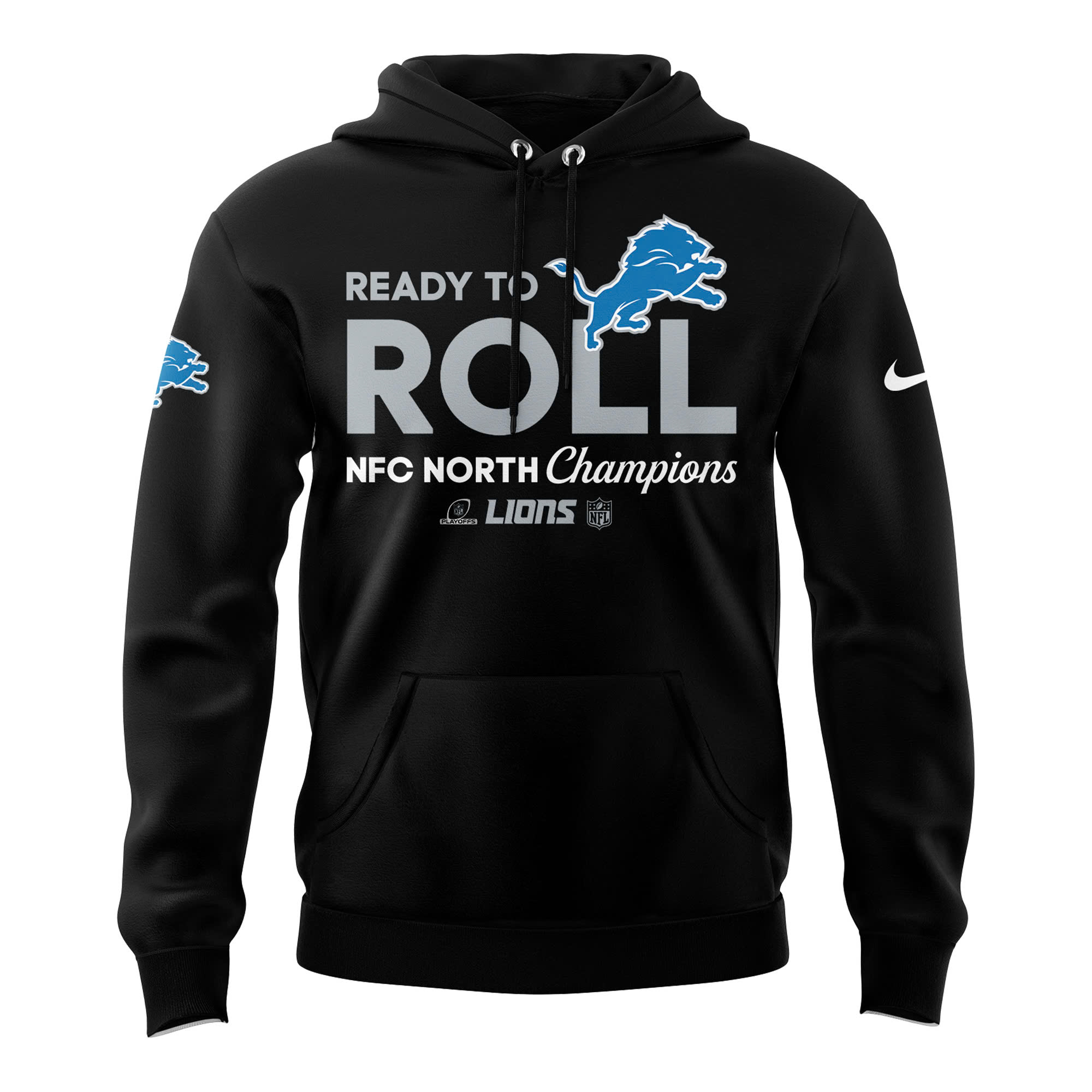 Hoodie Detroit Lions NFC North Champions 2025 - Famjoys Hoodie Detroit Lions NFC North Champions 2025 - Famjoys