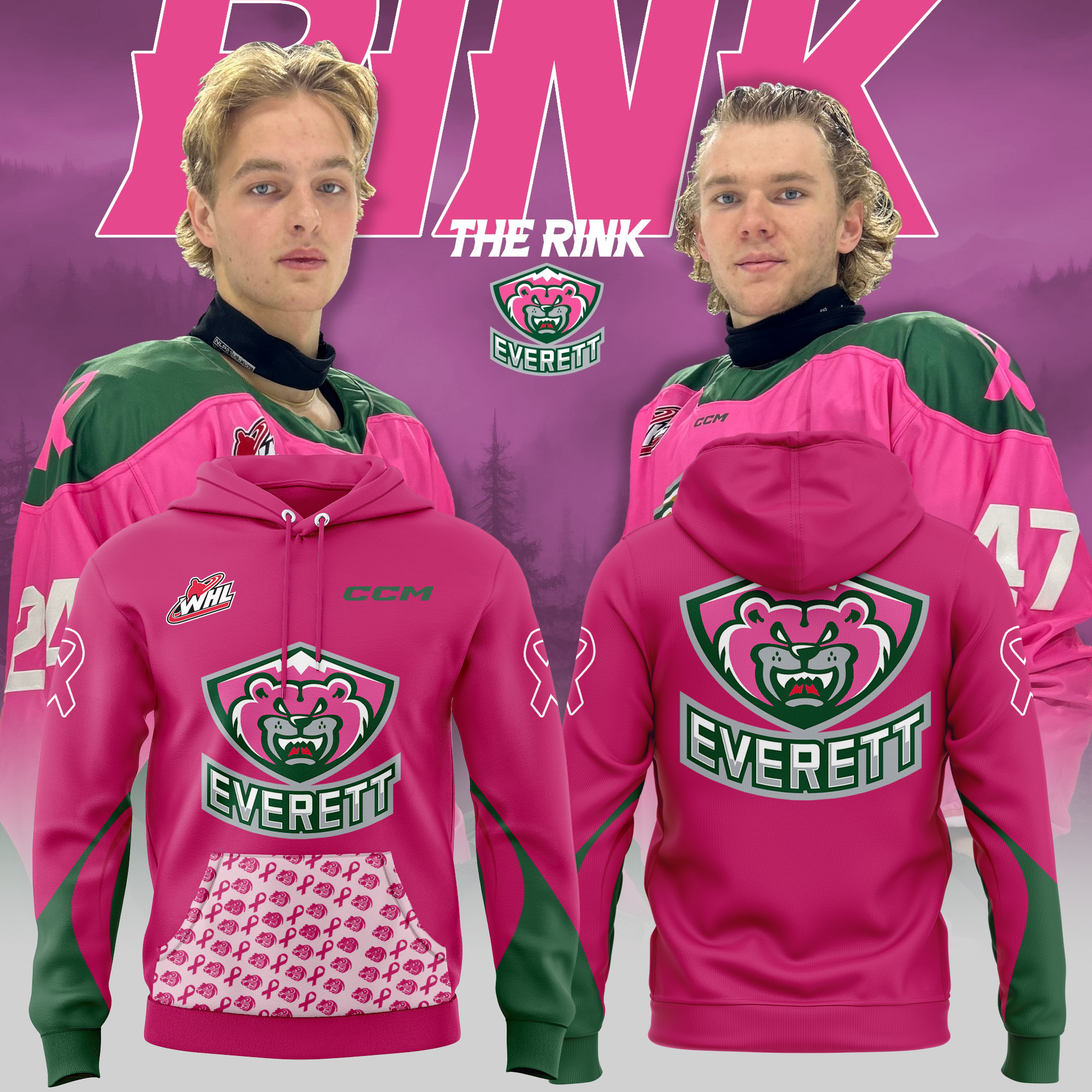 Hoodie Everett Silvertips 2024 - Famjoys Hoodie Everett Silvertips 2024 - Famjoys
