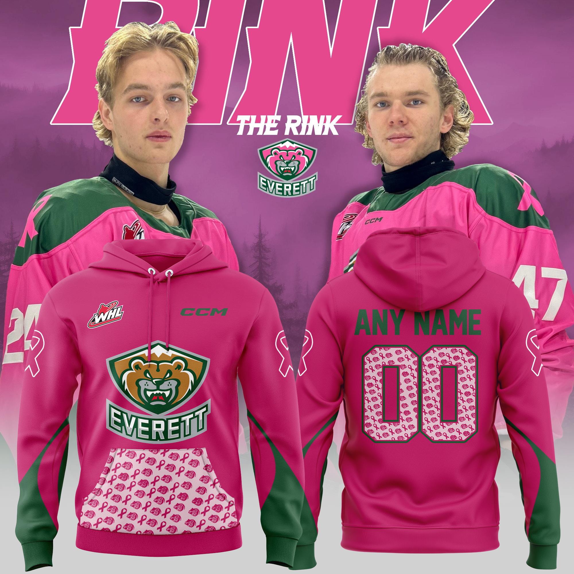 Hoodie Everett Silvertips 2024 - Famjoys Hoodie Everett Silvertips 2024 - Famjoys