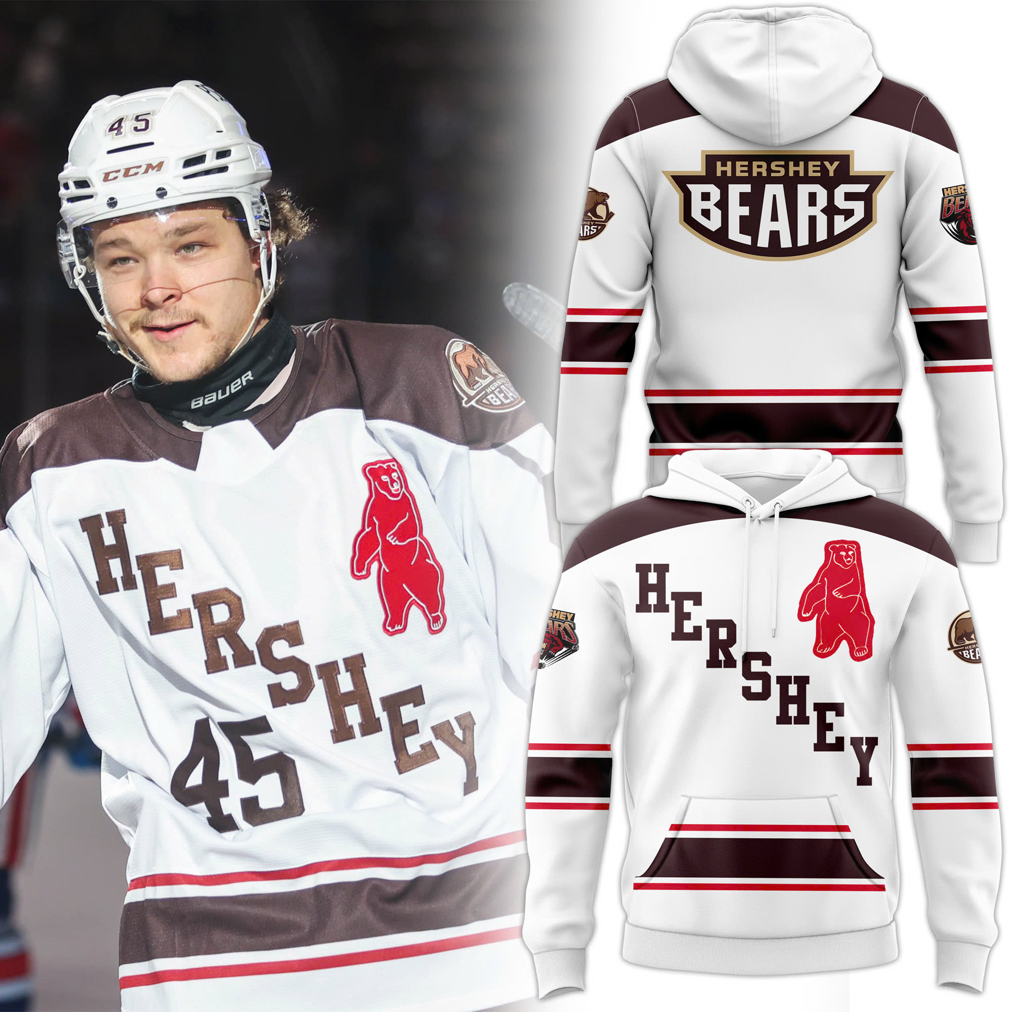 Hoodie Hershey Bears Throwback jerseys 2025 - Famjoys Hoodie Hershey Bears Throwback jerseys 2025 - Famjoys