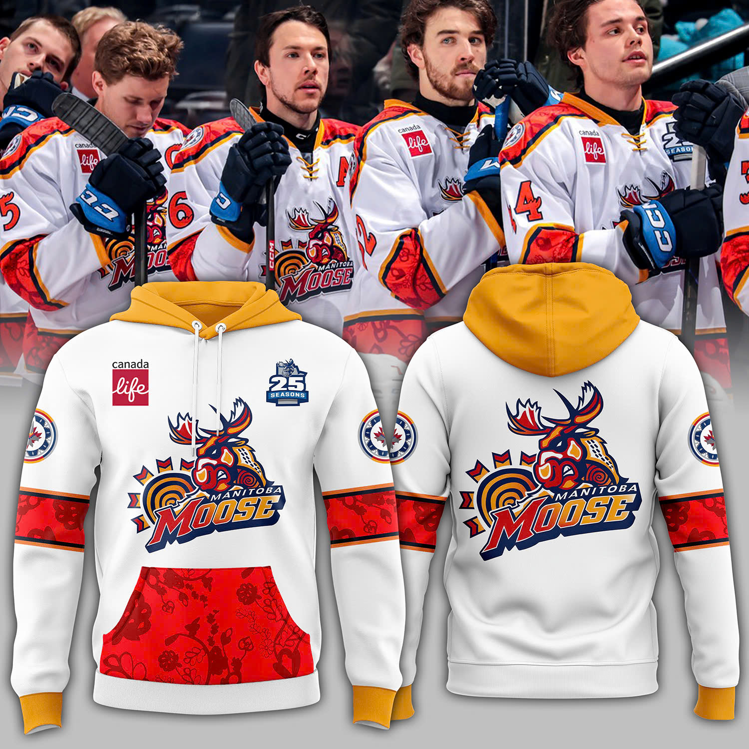 Hoodie Manitoba Moose 2025 - Famjoys Hoodie Manitoba Moose 2025 - Famjoys