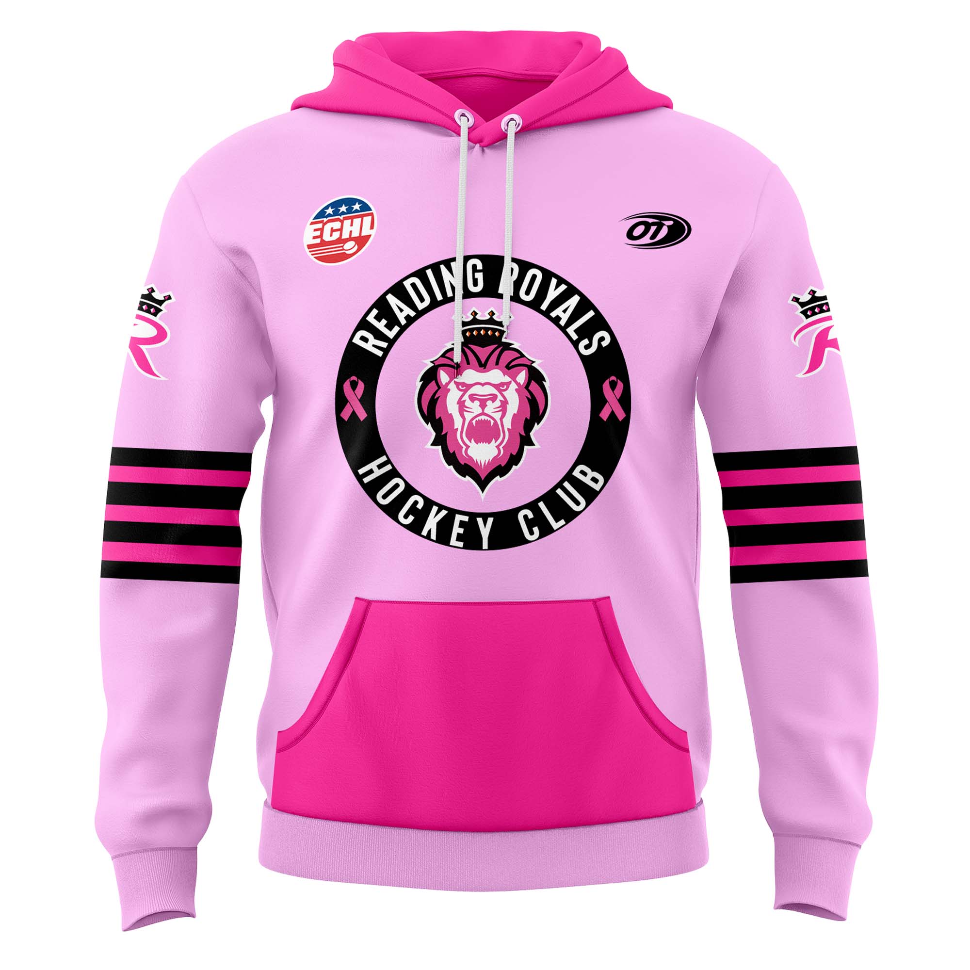 Hoodie Reading Royals Pink in the Rink 2025 - Famjoys Hoodie Reading Royals Pink in the Rink 2025 - Famjoys