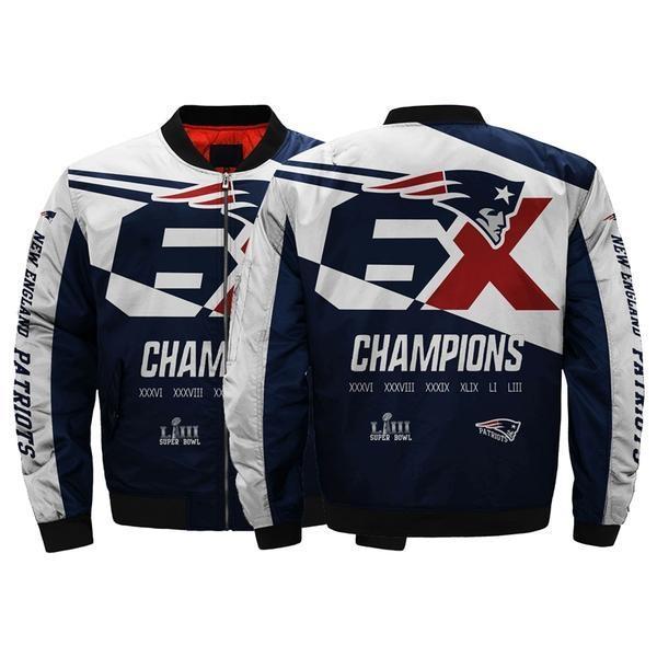 Hot New England Patriots 6x Super Bowl Jacket Championship - Famjoys Hot New England Patriots 6x Super Bowl Jacket Championship - Famjoys