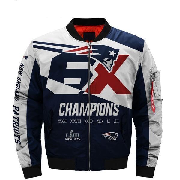 Hot New England Patriots 6x Super Bowl Jacket Championship - Famjoys Hot New England Patriots 6x Super Bowl Jacket Championship - Famjoys