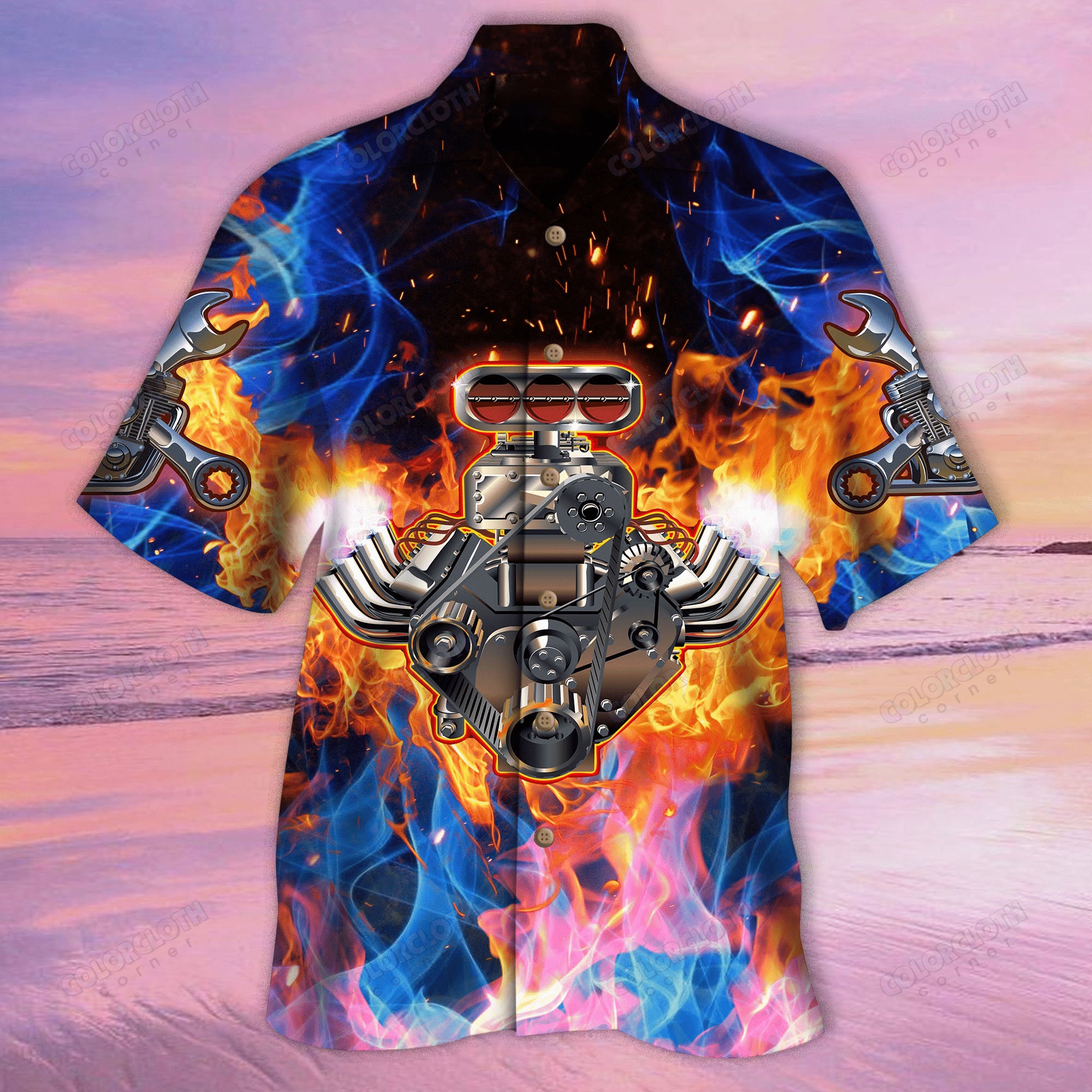 Hot Rod Hawaiian Shirt - Famjoys Hot Rod Hawaiian Shirt - Famjoys