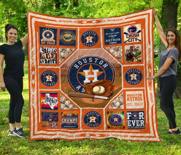 Houston Astros 1 Quilt Blanket Fan Made - Famjoys Houston Astros 1 Quilt Blanket Fan Made - Famjoys