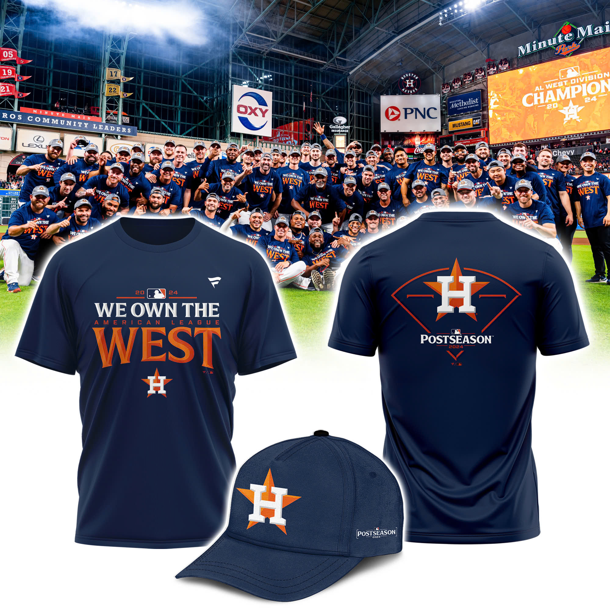 Houston Astros AL West Champions T-Shirt - Famjoys Houston Astros AL West Champions T-Shirt - Famjoys