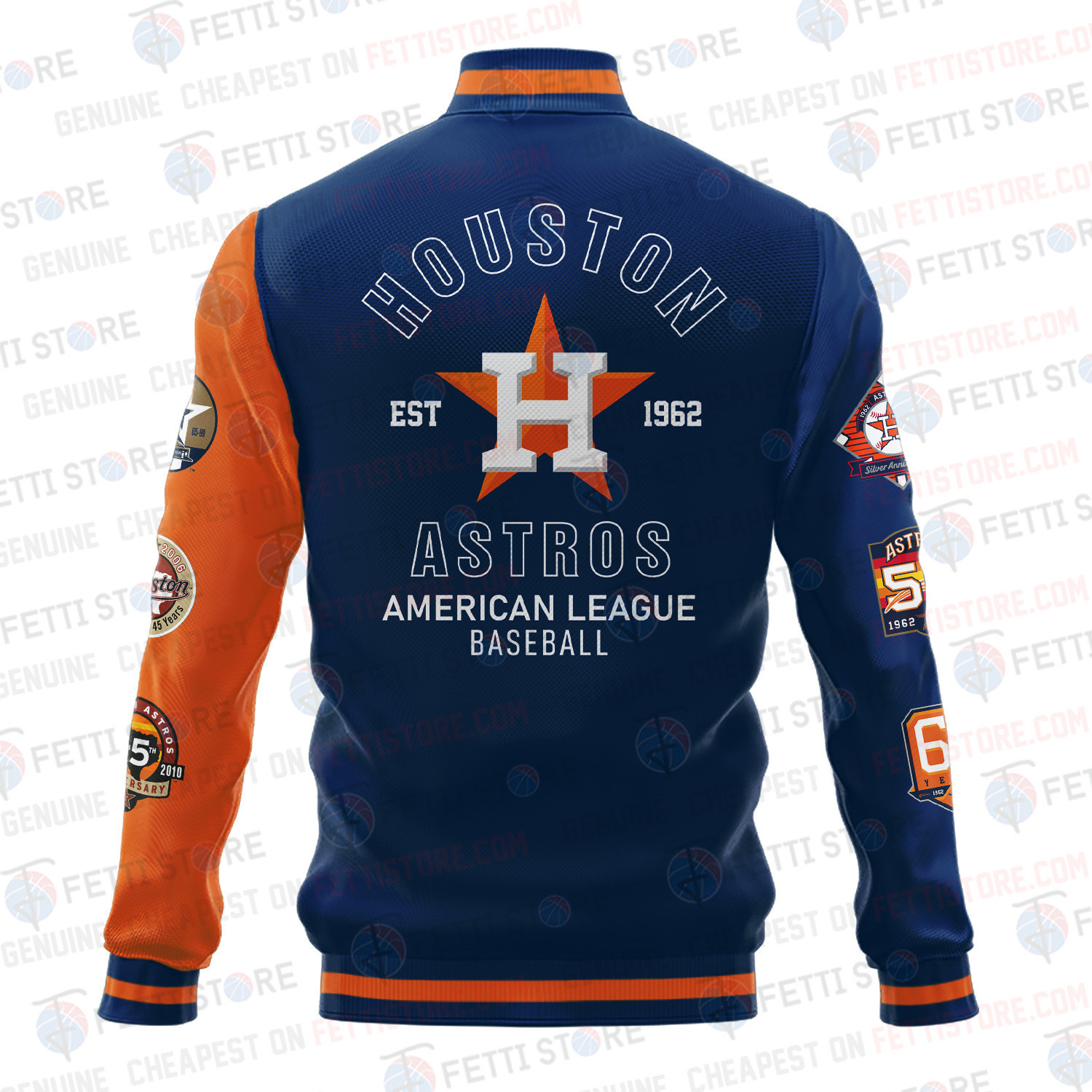 Houston Astros American League Baseball Varsity Jacket SH1 - Famjoys Houston Astros American League Baseball Varsity Jacket SH1 - Famjoys