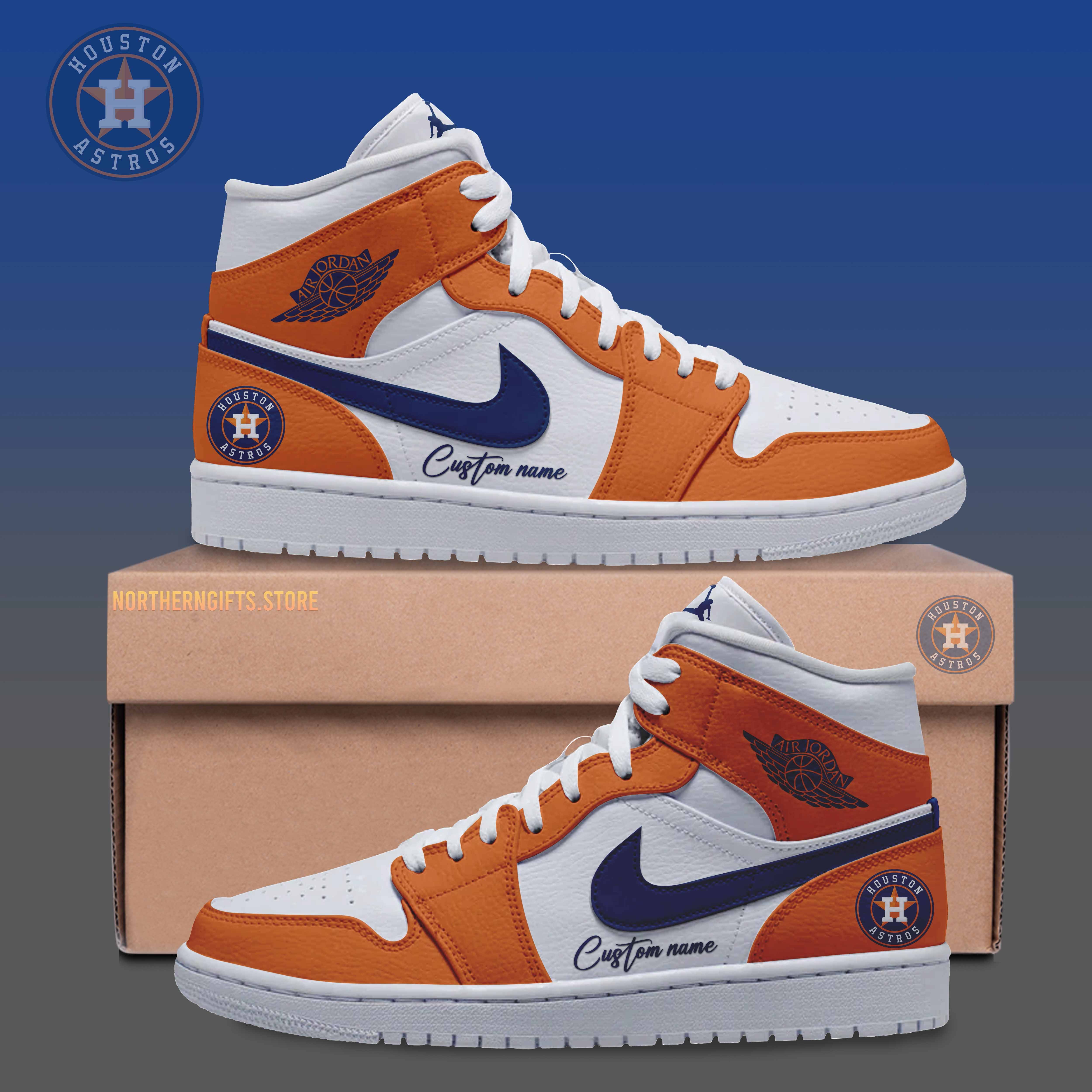 Houston Astros Gifts For Fans Shoe Custom Name-SP19042410ID10DS10 - Famjoys Houston Astros Gifts For Fans Shoe Custom Name-SP19042410ID10DS10 - Famjoys