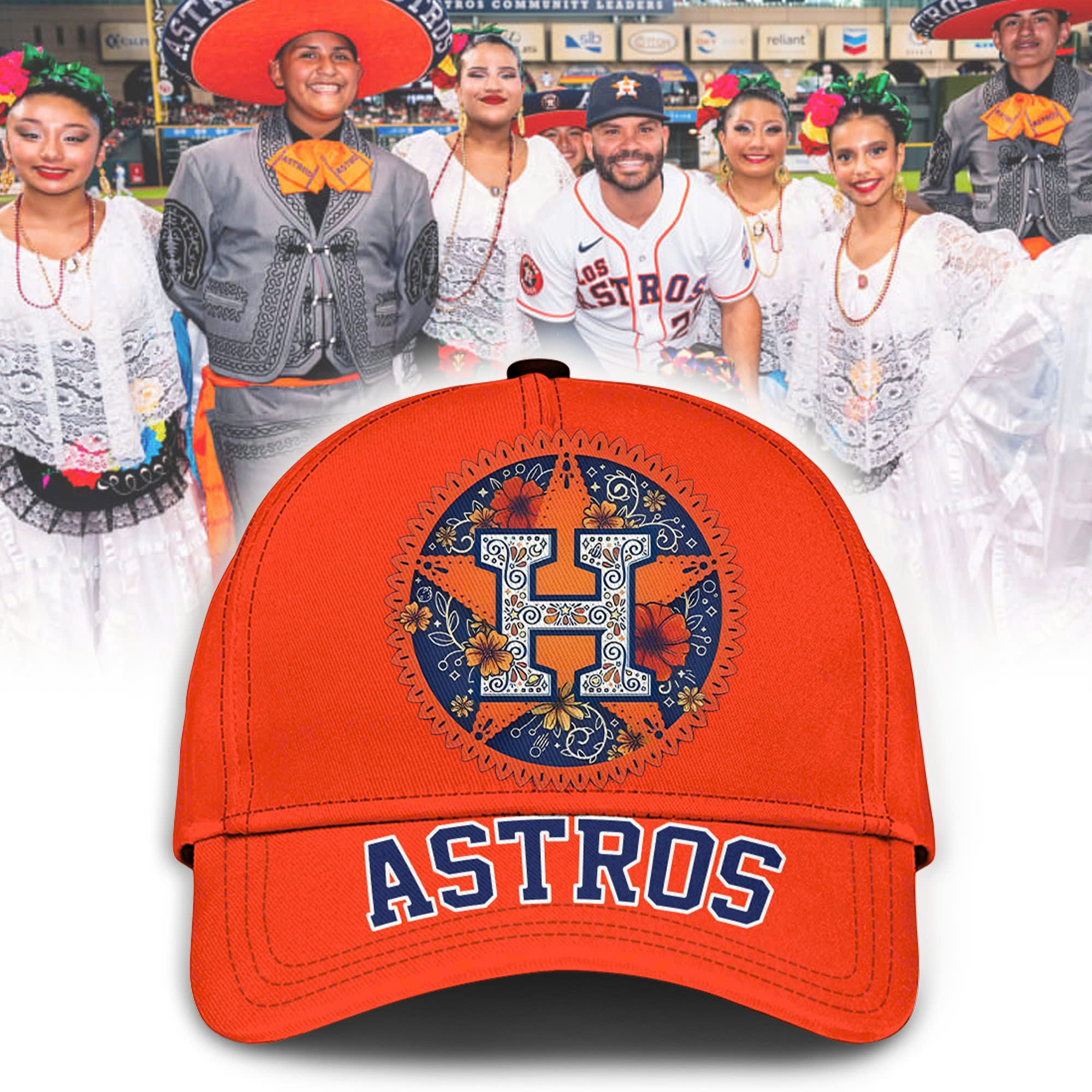 Houston Astros Hispanic Heritage Cap - Famjoys Houston Astros Hispanic Heritage Cap - Famjoys