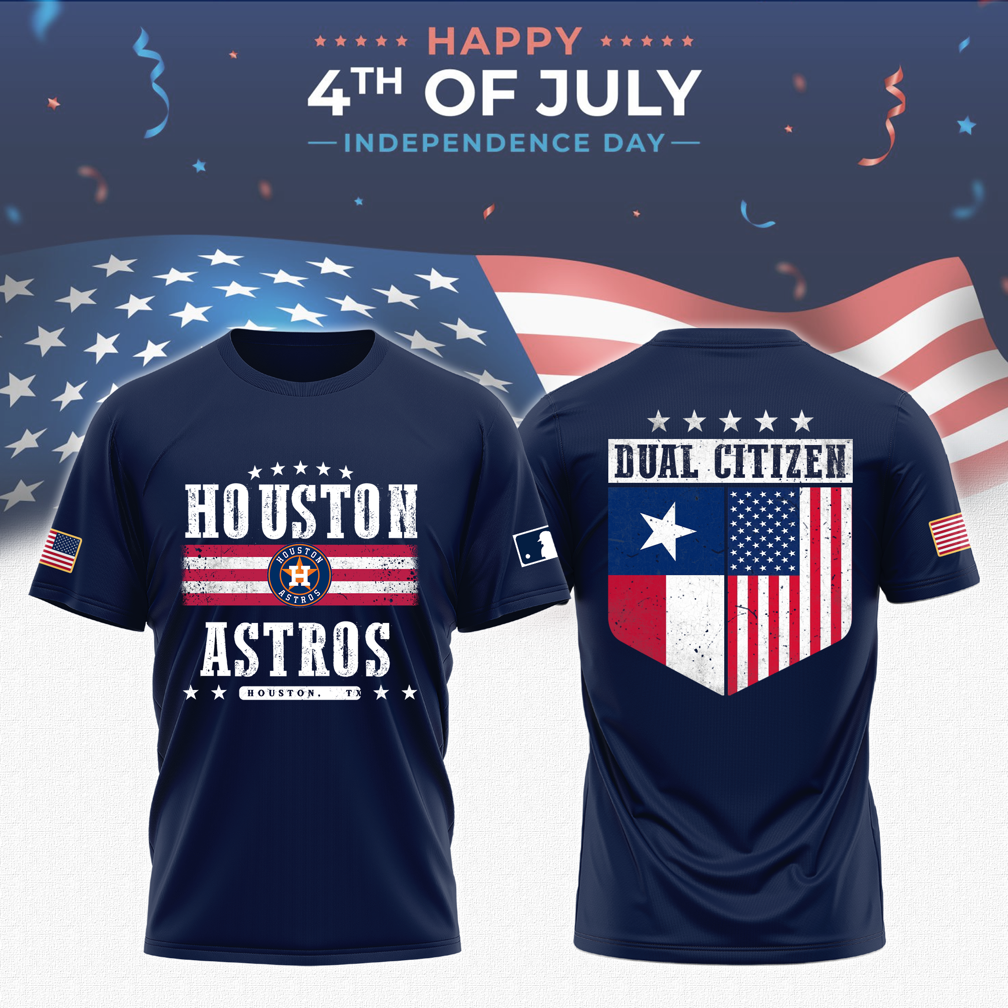 Houston Astros Independence Day Tshirt Special For Texas - Famjoys Houston Astros Independence Day Tshirt Special For Texas - Famjoys