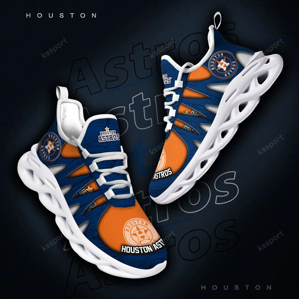 Houston Astros Max Soul Shoes, Running Sneakers - Famjoys Houston Astros Max Soul Shoes, Running Sneakers - Famjoys